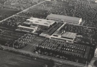 Visione aerea della zona industriale di Modugno, dove lavorò Tommaso Di Ciaula